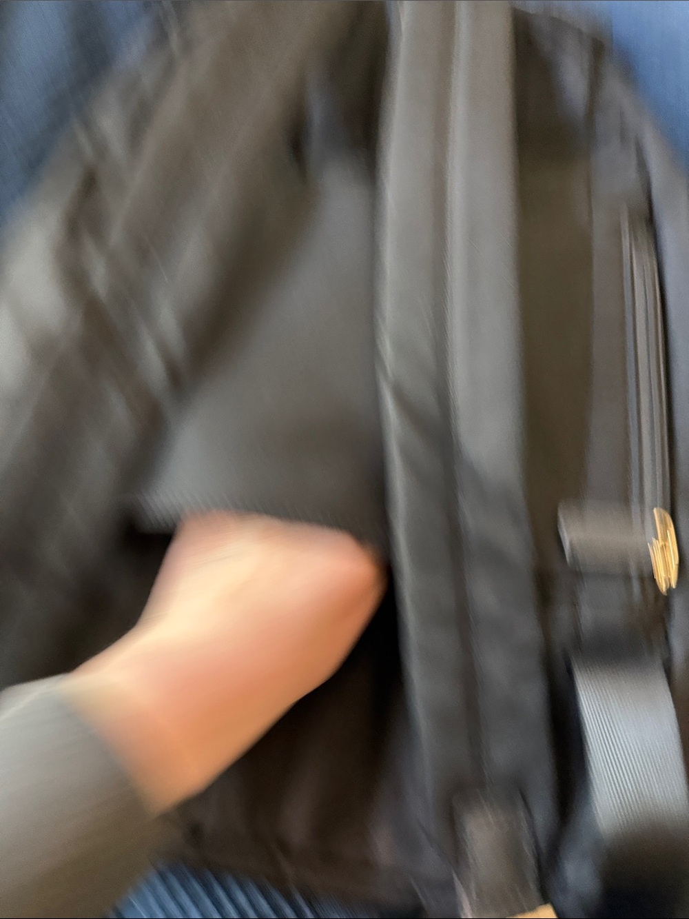 Michael Kors Black Nylon Backpack with Gold-Tone Accents - Picture 7 of 11